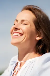 Woman With Relief In Daylight